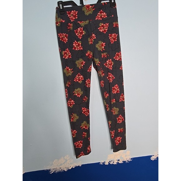 Women's One Size Leggings Lot of 3 Floral Print Stretch OS Buttery Soft Lularoe - Picture 6 of 16